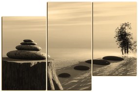Obraz na plátne - Zen stones 1162FD (135x90 cm)