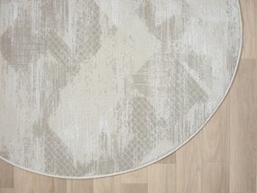 My Flair, Kusový koberec My Life CA60018 creme kruh, 120x120 (priemer) kruh, béžová, chodba / predsieň