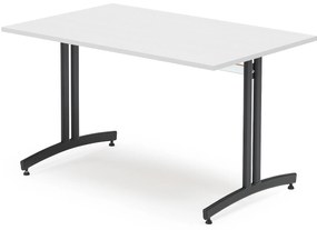 Stôl SANNA, 1200x800x720 mm, čierna/biela