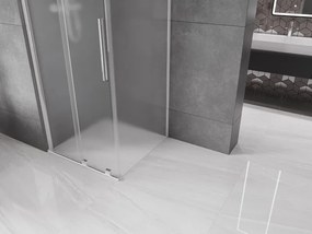 Mexen Velar, sprchový kút s posuvnými dverami 120 x 120 cm, 8mm sklo námraza, chrómová, 871-120-120-31-01