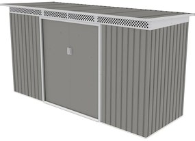 G21 Záhradný domček GRAH 483 - 340 x 142 cm, metalický šedý 63900992