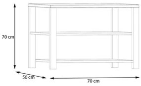 Štvorcový konferenčný stolík