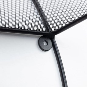 Čierna poschodová kovová polica 55 cm Across – Kave Home