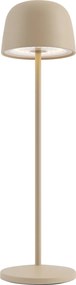 Stolná lampa béžová vrátane LED nabíjateľná s nabíjacou stanicou IP65 - Raika