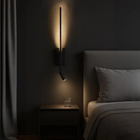 Nástenné svietidlo Torch, 1x čierne kovové tienidlo + 1x LED 3w, b