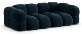 Tmavomodrá zamatová pohovka 250 cm Loretto – Cosmopolitan Design