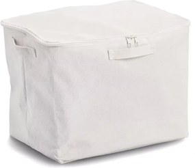 Zeller Present Úložný textilný box so zipsom na uloženie textilu CREAM, 38 × 27 × 27 cm