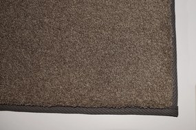 Lano, Kusový koberec Supersoft s bordurou 420 hnedý, 60x100, hnedá, chodba / predsieň