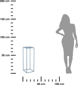 STOJAN NA KVETINÁČ SIMPLE 70X24X24 CM MODRÁ
