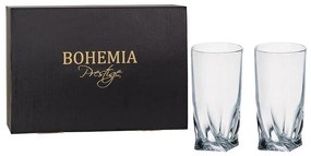BOHEMIA PRESTIGE QUADRO POHÁR NA VODU 350 ML SADA 6 KS