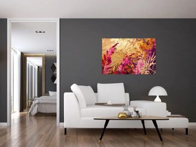 Obraz - Abstraktná maľba kvetov II. (90x60 cm)