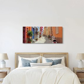 Obraz ulice na Sardínii (120x50 cm)