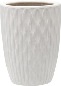 Keramický obal na květináč SLOWNY 24,5 cm bílý