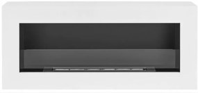 Závesný biokrb so sklom na stenu AIASA BOX BIELY MAT 90x40x12