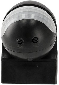 BERGE Pohybové čidlo LED PIR čierne IP44 800W PR054