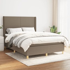Boxspring posteľ s matracom sivohnedý 140x190 cm látka 3131829
