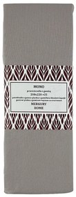 Napínacia plachta Mono bavlna svetlosivá 220x200 + 25 Merkury Home