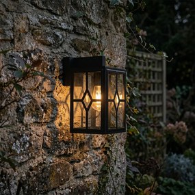 Klasická vonkajšia nástenná lampa čierna IP44 - Dover