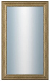 DANTIK - Zrkadlo v rámu, rozmer s rámom 60x100 cm z lišty HRAD strieborná patina (2823)