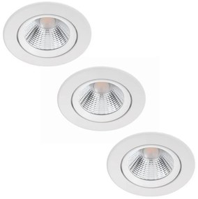 Philips - SADA 3x LED Stmievateľné podhľadové svietidlo DIVE LED/5W/230V 2700K