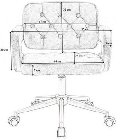 LuxuryForm DESIGN Kreslo ADRIA VELUR na čiernom tanieri - hnedé