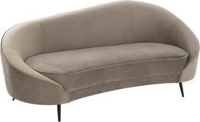 Strieborná 2-3 miestna pohovka Elisabeth Silver - 182*86*76cm