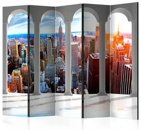 Paraván - Pillars and New York II [Room Dividers]