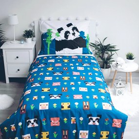 Jerry Fabrics Minecraft "Explore Overworld" 140x200/70x90 cm