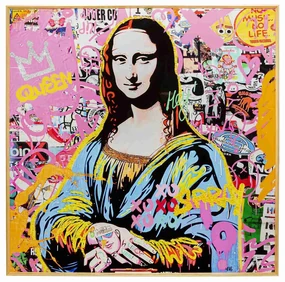 La Viva Woman obraz viacfarebný 100x100 cm