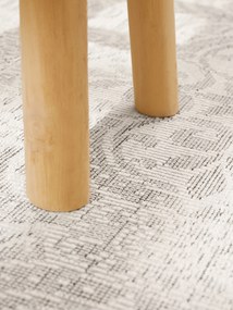 NORTHRUGS, Kusový koberec Duet 106251 Rosel White/Gray - na von aj na doma, 120x170, šedá, chodba / predsieň