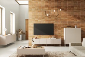 TV stolík Desin 220 cm - kašmírová / dub nagano