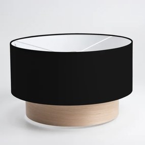 Brilagi - LED Prisadený luster CERIA 1xE27/40W/230V pr. 50 cm čierna/béžová