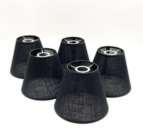 Brilagi - LED  Prisadený luster ANTHONY 5xE14/40W/230V dub/čierna