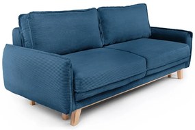 Modrá menčestrová rozkladacia pohovka 218 cm Tori - Bonami Selection