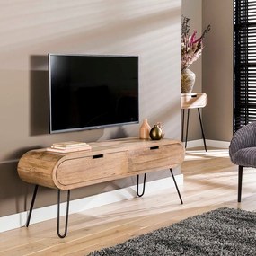 Dizajnový TV stolík HOME ART 135 cm mangové drevo
