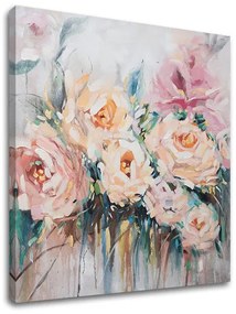 Obraz na plátne KVETY 90x90 cm