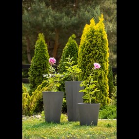 VYSOKÝ KVETINÁK MUZA 390 MM ANTRACIT*28883