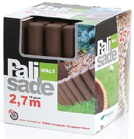 PROSPERPLAST Palisáda záhradná tm.hnedá 270cm