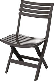 Skladací plastový balkónový nábytok 2+1, hnedy, Duramax IFOFXX081BR