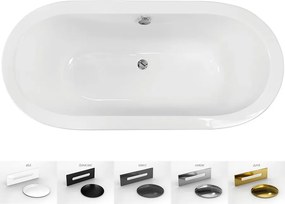 Besco Voľne stojaca vaňa zo sanitárneho kompozitu Victoria CC/SP 160x75, s prepadom BESCO-Typ výpuste: Alcaplast Click-Clack so štrbinovým prepadom, …