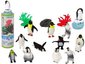 Lean Toys Sada figúrok zvieratiek tučniakov - 12ks.