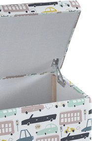 Truhlica čalúnená farba produktu béžová látka vzorované