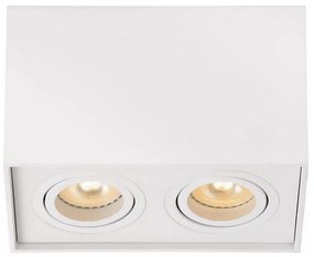 Lucide 22953/02/31 - Bodové svietidlo TUBE 2xGU10/50W/230V biela