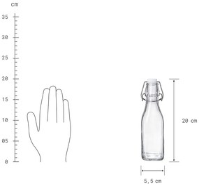 SWING Fľaša s patentným uzáverom 250 ml