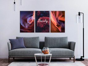 Artgeist Obraz - Beauty of Canyons (3 Parts) Veľkosť: 120x60, Verzia: Premium Print