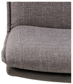 Otočná jídelní židle Flynn šedohnědá