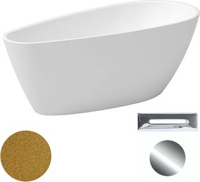 Besco Akrylátová voľne stojaca vaňa Goya A-line Glam Z 160x73 (170x80) BESCO-Typ výpuste: Click-Clack s prepadom, grafit, BESCO-Rozmery: 170x80, BESC…