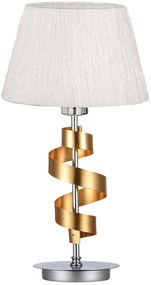 CLX Stolná lampa v klasickom štýle ROCCO, 1xE27, 60W, zlatá