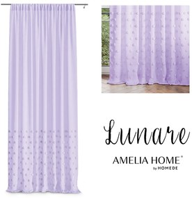 Záclona AmeliaHome Lunare levanduľová