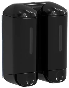 MARPLAST MARPLAST, SHOWER SMALL dvojitý dávkovač tekutého mydla, 2x170ml, čierna, A94603